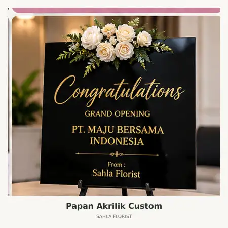 Papan Bunga Akrilik Batanghari